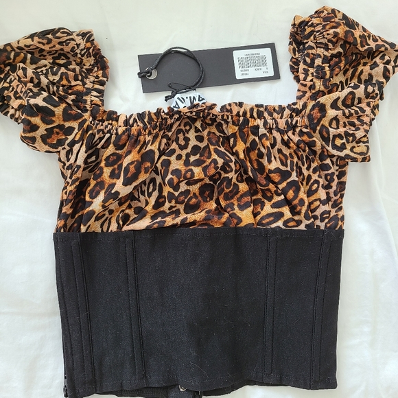 I.am.gia rhia leopard corset top size small - Picture 3 of 3